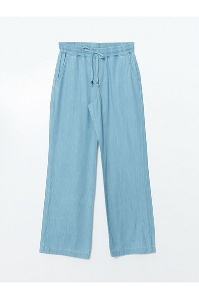 LC Waikiki Pantaloni de damă Wideleg cu talie elastică