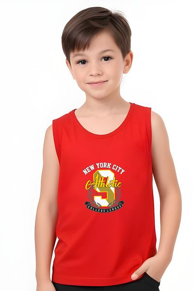 panios kids New York Athletic Printed Boys' Sling T-Shirt and Shorts Bottom-Top Set