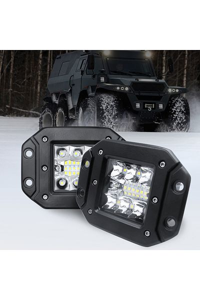 Choice 5" Flush Mount Led Work Light Bar Offroad 12v 24v Spot Flood Led Light Bar Working Lamp 6000k Sup...