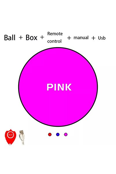 Choice4 كرة طائرة وردية اللون بوميرانج فلاي أورب ماجيك مع أضواء LED طائرة بدو...