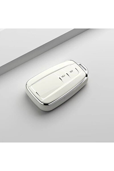 Choice3 Toyota 2 Keys White TPU Car Remote Key Cover Intelligent Fob Case for...