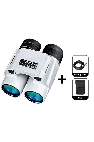 Choice تلسكوب YS-500x25 عالي الطاقة عالي الدقة بمستوى إضاءة منخفض 30000 متر ومنظار قوي وطويل المدى احترافي