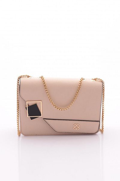DGN Beige Women's Square Bag with Handle Chain Model: 11282361235102