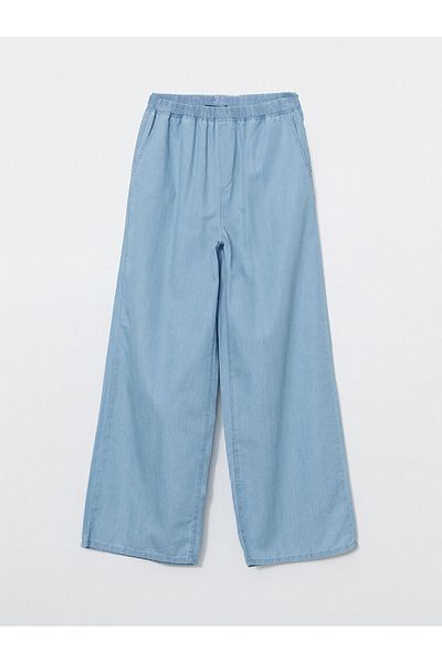 LC Waikiki Pantaloni de damă Wideleg cu talie elastică