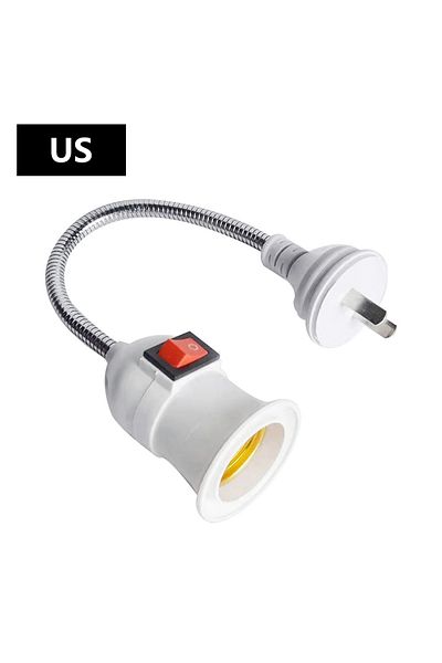 Gaqqee Us Direct Plug Swivel Lamp Head Lamp Mouth E27 Large Screw Lamp Holder Type Universal Hose With Swi