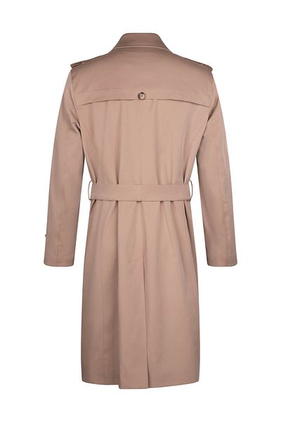 Hatemoğlu Beige Slim Fit Baby Collar Cotton Trench Coat