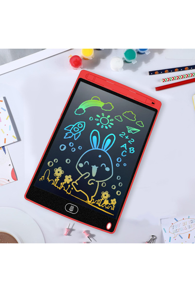 Choice1 لوحة كتابة إلكترونية LCD مقاس 8.5 بوصة باللون الأحمر للرسم على الجدران، لوحة رسم ذكية للأطفال