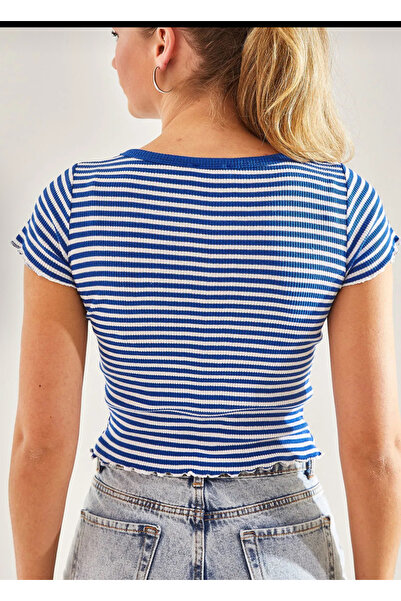 Rabi Shine CAMISOLE DE FEMEIE BLUZĂ CROP CU GÂT DE BICICLETA CU DUNĂ