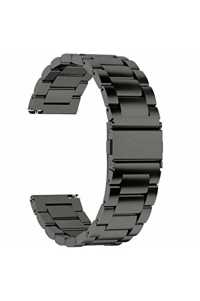 Choice حزام ساعة من الفولاذ المقاوم للصدأ مقاس 22 مم، أسود 18 مم 20 مم 22 مم، سريع الفك، بديل متوافق