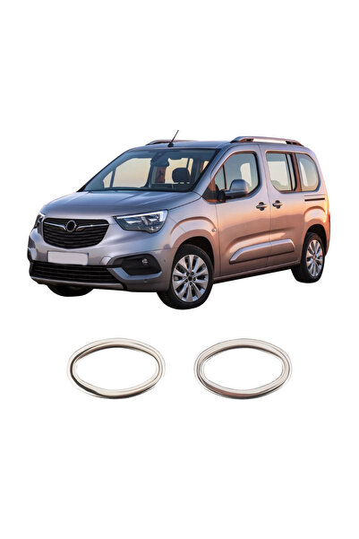 BRSPLAST Opel Combo Uyumlu 2019 Ve Üzeri Krom Sinyal Çerçevesi 2 Parça Paslan...