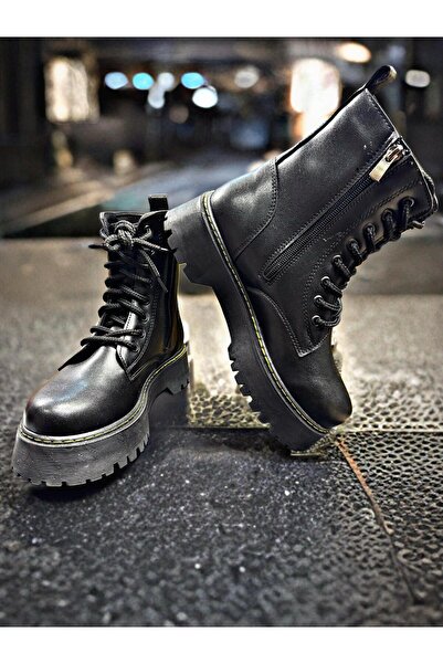 Rana Kadın Kalın Tabanlı Sarı Dikişli Bot