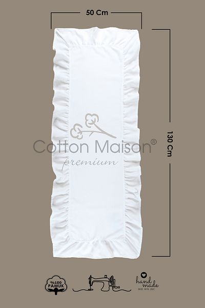 cotton maison Poli Volanat Runner 50x130 Cm