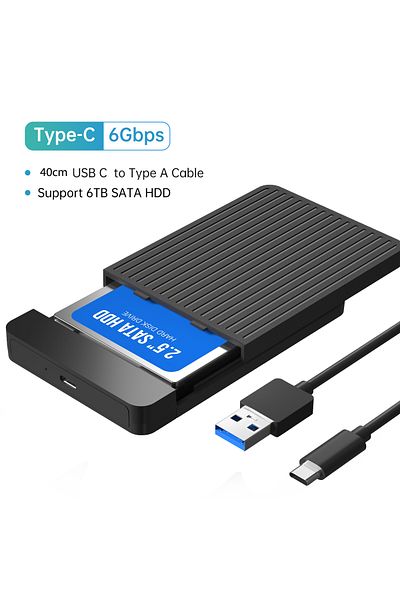 Choice External hd case 3.1 2.5inch USB3.0 3.1 Hard Drive Case External hd case enclosure usb to sata hard