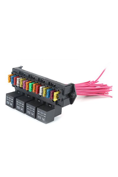 Choice 12 V Car Fuse Box 15-way Wire Fuse Block Box Multi-circuit Control Box Car Wire Fuse Holder with ...