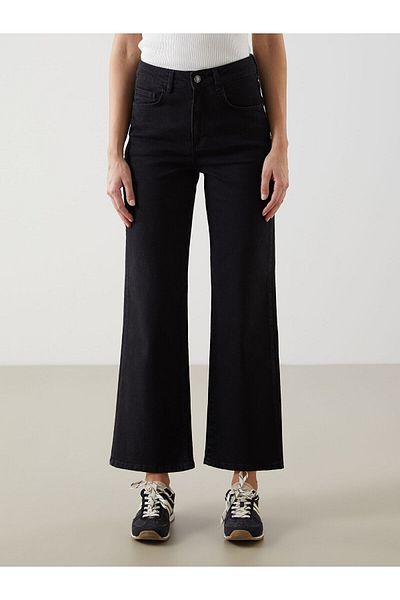 LC Waikiki Pantaloni de damă în jean Wideleg