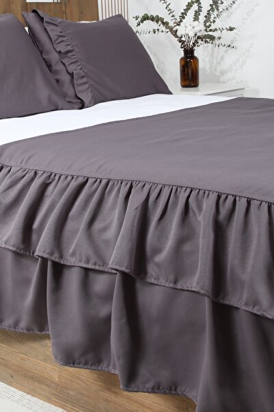 cotton maison Poly Bed Runner Set Frilly 80X240 cm