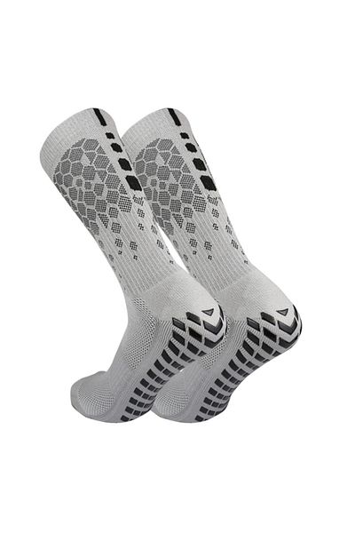 Choice GRAY Anti-slip Soccer Socks for Men and Women Breathable Athletic Socks with Grippers for Yoga Footb