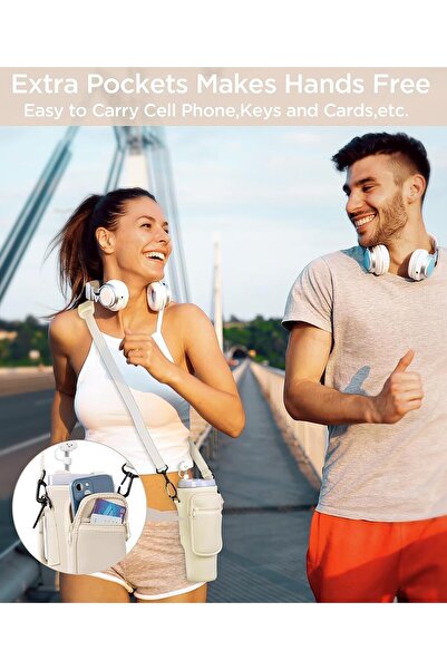 COOYA Portable Water Bottle Carrier Bag, with Adjustable Strap, comfortable, for 40oz Water Bottle Pouch