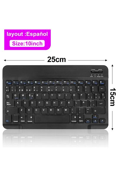 Choice keyboard Spanish Bluetooth Wireless Keyboard Mouse For IOS Android Windows Tablet For iPad Air Mini