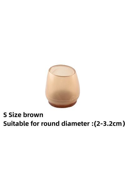Choice 8pcs B-Round-S 8/16pcs Silicone Chair Legs Non-Slip Pads Furniture Sofa Feet Anti-noise Sock Cover W
