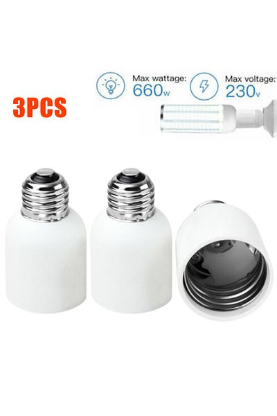 Choice 3Pcs Light Sockets E26/E27 To E39/E40 Light Bulb Base Adapter Mogul Socket Bulb Holder Home Offic...