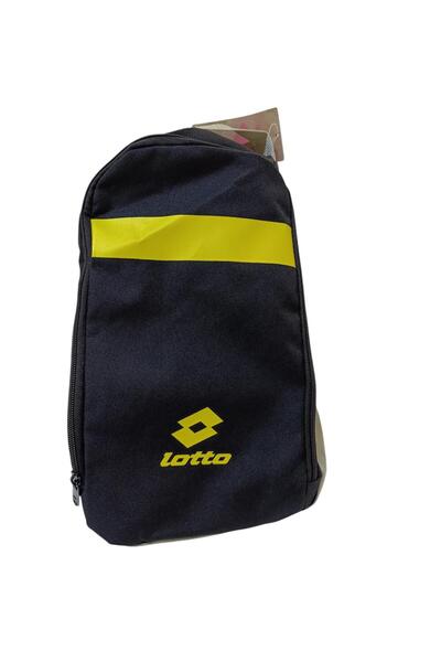 Lotto Halı Saha Ayakkabısı Çantası, Krampon Çantası, El Çantası, Siyah-Sarı