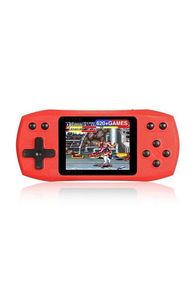 Choice Red Retro Video Game Console Built in 620 Classic Games Portable Handheld Game Player Rechargeable C
