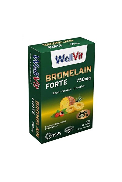 Focus Pharma WellVit Bromelain Forte 30 Tablet