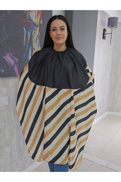 denizlicotton Elegance Penuar, Desenli Penuar, Berber Önlüğü, Saç Kesim Önlüğ...