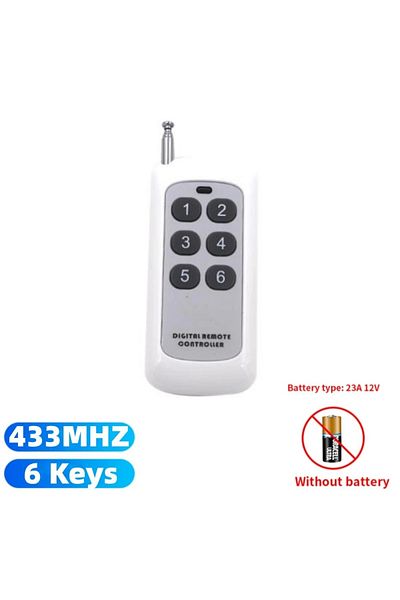 Choice 433MHZ 6 Keys 433Mhz Wireless RF Remote Control 1527 Learning Code Transmitter 2 4 6 8 Keys Long Ran