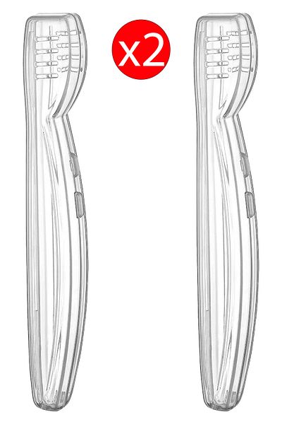 Emofom (2 Pcs) Toothbrush Container Toothbrush Holder Travel Toothbrush Holder Toothbrush Box