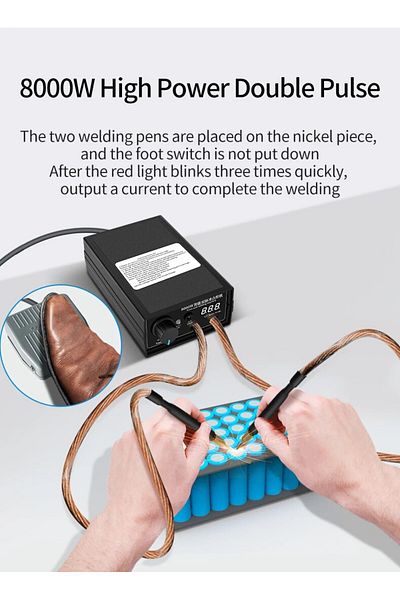 Choice EU Plug 8000W Mini Spot Welder Kit DIY Automat 18650 Battery Pack Welding Portable Spot Welding Mach