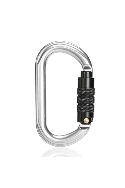 Choice 7108tn-silver Cliwiz Brand 25kn قفل أمان تلقائي حلقة تسلق احترافية خارجية على شكل حرف O Avi