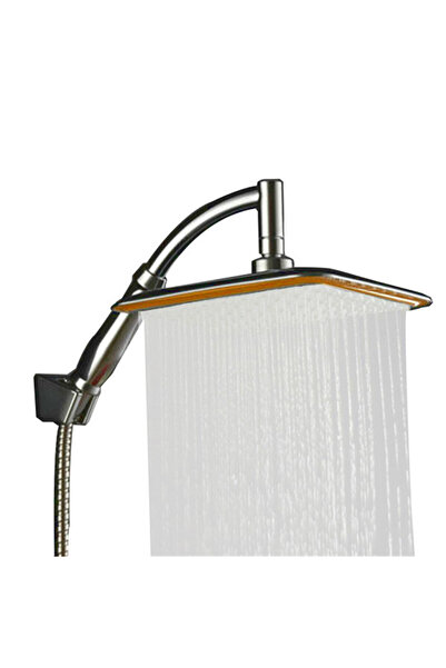 Choice 9 inch 9 Inch Rotate 360 Degree Bathroom Rainfall Shower Head ABS Chro...