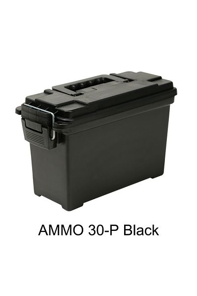 Choice AMMO 30-P Black Plastic Ammo Box Weapons Safe Storage Ammo Can Lightweight High Strength Ammo Access