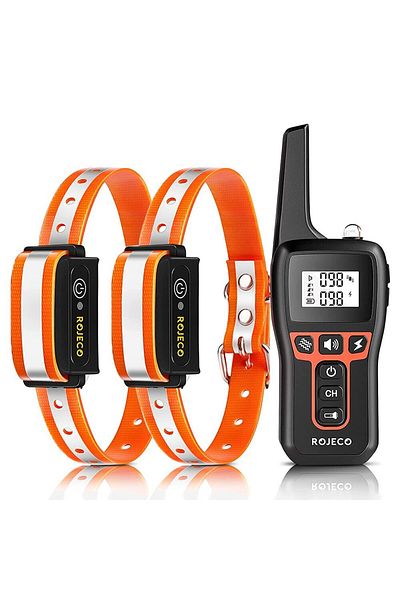 Choice Orange 2 Collars Rojeco 1000m Electric Dog Training Collar Remote Control Training Collar For Pet Re