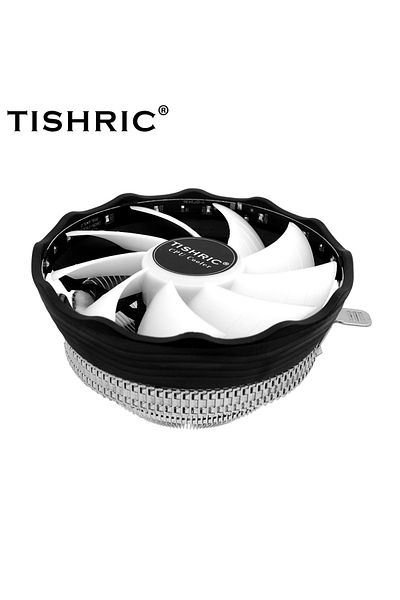 TISHRIC RGB WHITE Black TISHRIC CPU Cooler Cooling Fan 120mm RGB 3Pin PWM Intel LGA 1700 1200 1150 1151 X79