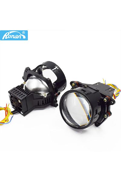 Choice LHD RONAN 3.0inch 45W Bi Led Two Reflector Lenses Car Headlight 2000LM 5500K For Hella 3R G5 Hi Lo B