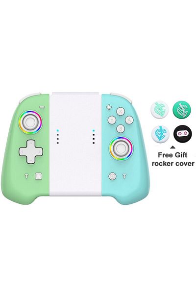 VILCORN Green Wireless Joypad Controller L/r For Nintendo Switch / Oled Lite Automatic Wake-up Gamepad Joyst