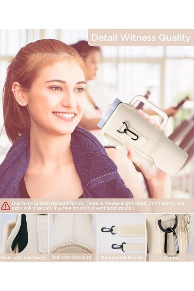 COOYA Portable Water Bottle Carrier Bag,  with Adjustable Strap, comfortable, for 40oz Water Bottle Pouch