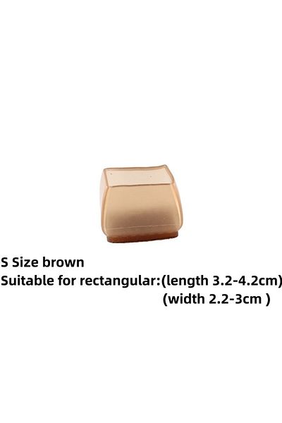 Choice 8pcs N-Rectangular-S 8/16pcs Silicone Chair Legs Non-Slip Pads Furniture Sofa Feet Anti-noise Sock C