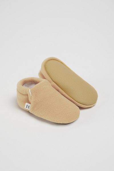BabyZilla Non-Slip Sole Fleece Baby Booties Organic Cotton Lining, Home Boot Slippers and Nursery Shoes