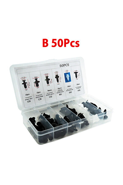 Choice4 B 50Pcs no Tool Auto Fastener Clip Mixed Car Body Push Retainer Pin R...
