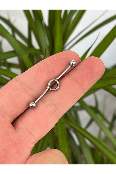 Karınca Piercing Surgical Steel Industrial Ear Bridge Piercing (Industrial Piercing)