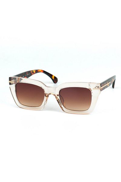 Di Caprio Women's Powder Uv400 Protected Rectangular Model Sunglasses