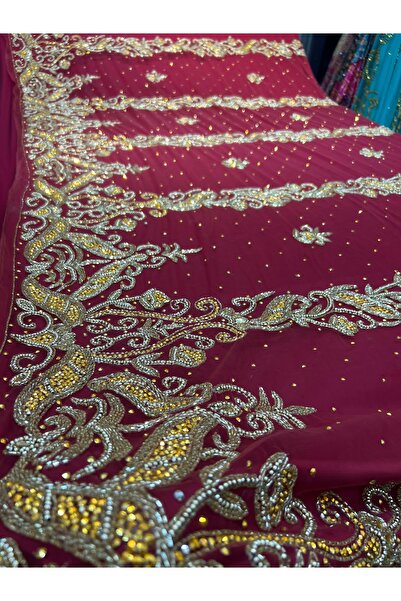 OsmanKumaşDantel Tasarım Tül Kupon Dantel (350cmx150cm)