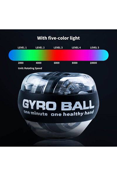 Choice With 5-color light LED Wrist Ball Power Trainer Ball Auto-Start Gyroscopic Arm Hand Forearm Exercise