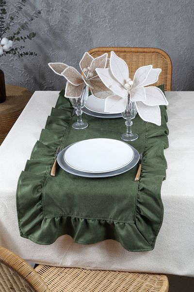 cotton maison Πολύ Frilly Runner 40x110 εκ