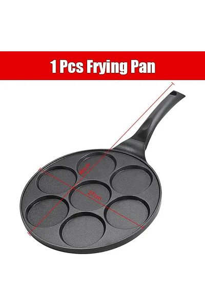 Choice 7 Cup Black Pan 7 Cup Pancake Pan Nonstick Breakfast Griddle Dinosaur Animals Waffle Maker Pancake M