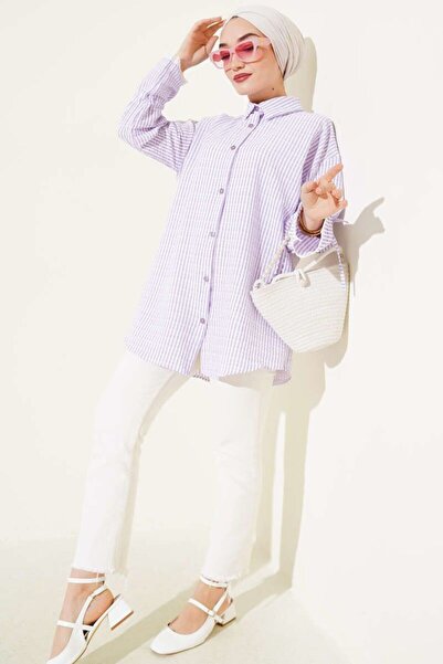 modasindoma жіноча сорочка з мереживною тканинною обробкою